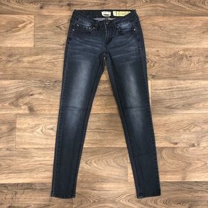 Dark denim skinny jeans